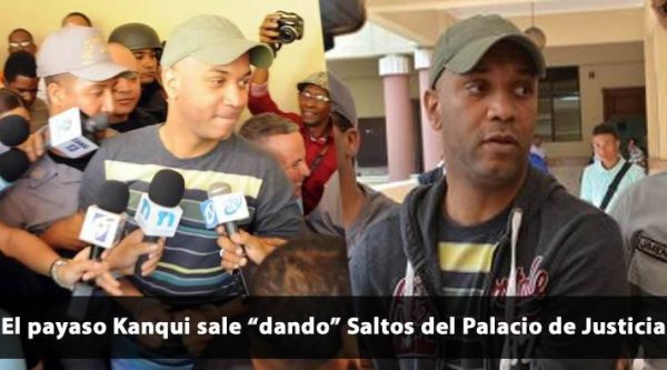 Video: Payaso Kanqui sale ‘dando saltos’ del Palacio de Justicia de Santiago