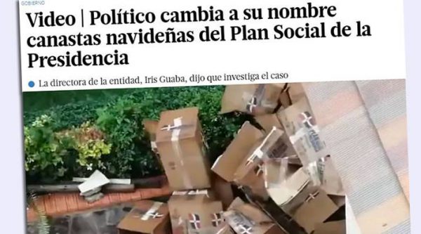 Periódista revela quien es el político que cambia a su nombre canastas navideñas del Plan Social