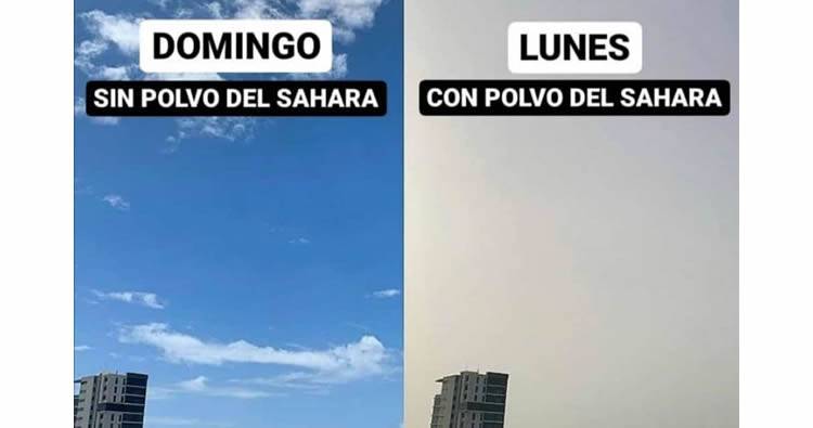 Por segundo día seguido altas concentraciones polvos del Sahara cubren Santo Domingo