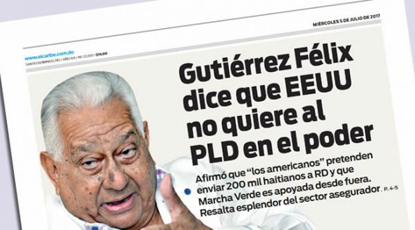 EE UU no quiere al PLD en el poder según Euclides Gutiérrez Félix