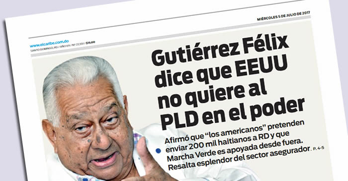 EE UU no quiere al PLD en el poder según Euclides Gutiérrez Félix