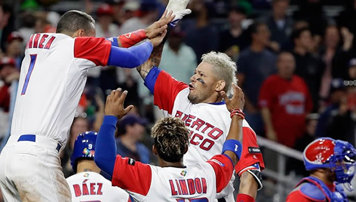 Puerto Rico vence a Dominicana en el Clásico de Béisbol 2017