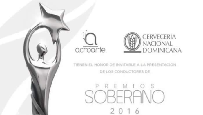 Premios Soberano 2016 serán entregados este martes 31 de Mayo