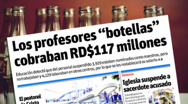 Profesores «botellas» cobraban RD$ 117 mensual