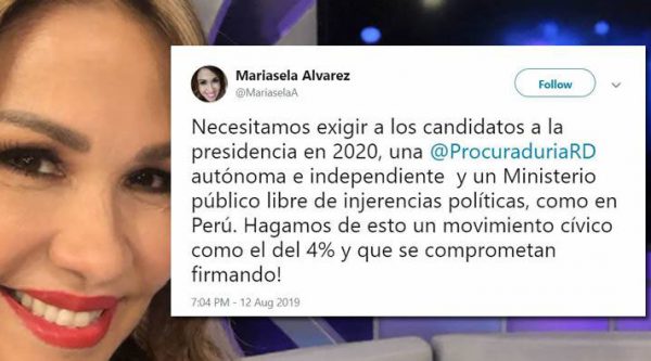 Propuesta de Mariasela Álvarez para exigir una Procuraduría autónoma e independiente