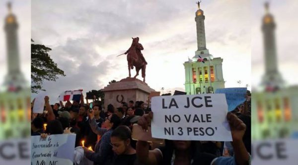 Protestan en Santiago pidiendo destitución jueces de la JCE