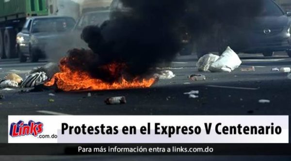 Protestas en el expreso V Centenario por falta de energía eléctrica