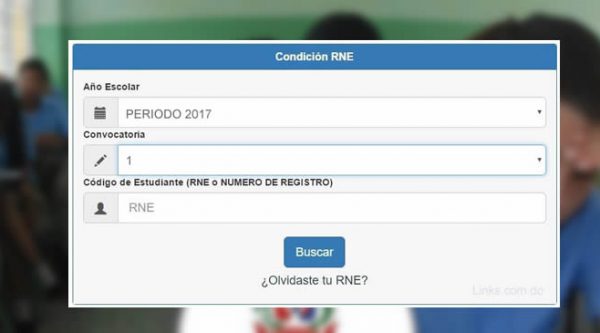 Resultados de las  Pruebas Nacionales con tu condición rne