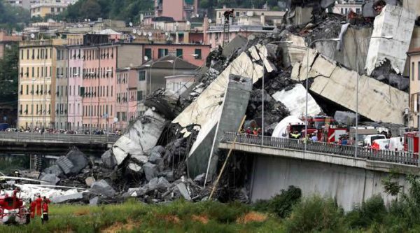 Se elevan a 39 los fallecidos tras el derrumbe de un puente en Génova