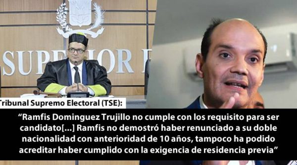 TSE ratifica Ramfis Trujillo no cumple con los requisitos para ser candidato presidencial