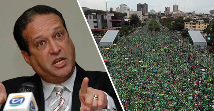 Reinaldo Pared Pérez dice al movimiento verde que si tienen pruebas que lo sometan a la justicia