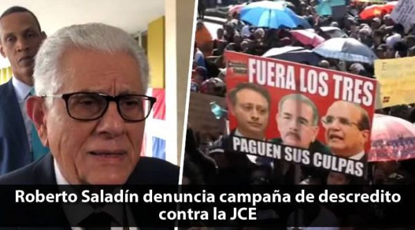 Video: Roberto Saladín acusa a medios de comunicación de hacer campaña de descrédito contra la JCE