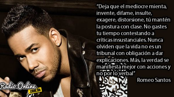 Mensaje de Romeo Santos en Instagram