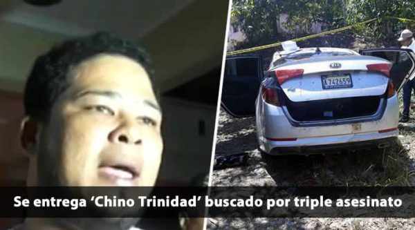 Se entrega ‘Chino Trinidad’ hombre buscado por triple asesinato en La Vega