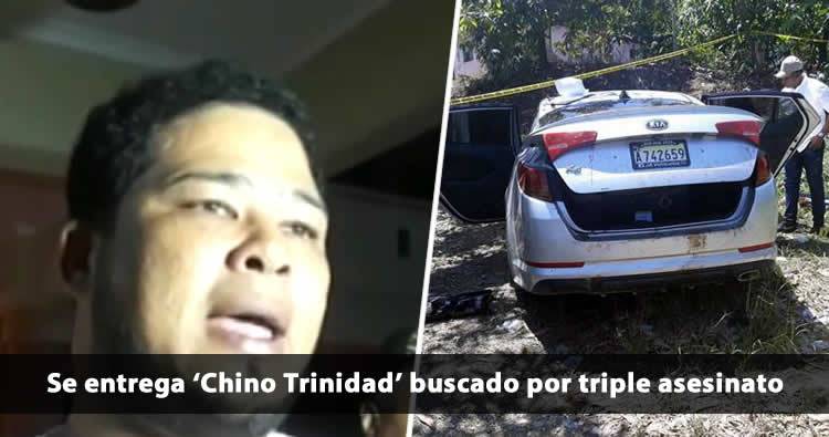Se entrega ‘Chino Trinidad’ hombre buscado por triple asesinato en La Vega