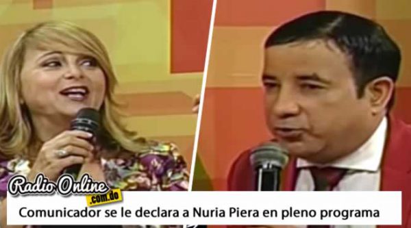 Comunicador se le declara a Nuria Piera en pleno programa