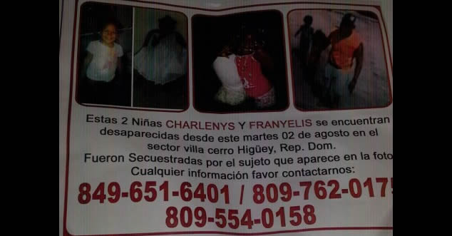 Amigo de la familia” rapta a dos niñas en Higüey