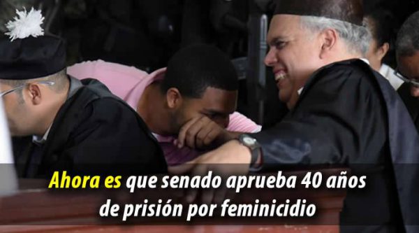 Senado aprueba 40 años de prisión por feminicidio