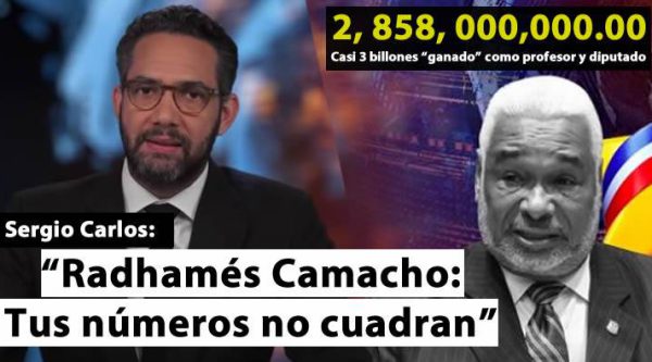 Sergio Carlo a Radhamés Camacho: ‘Tus números no cuadran’