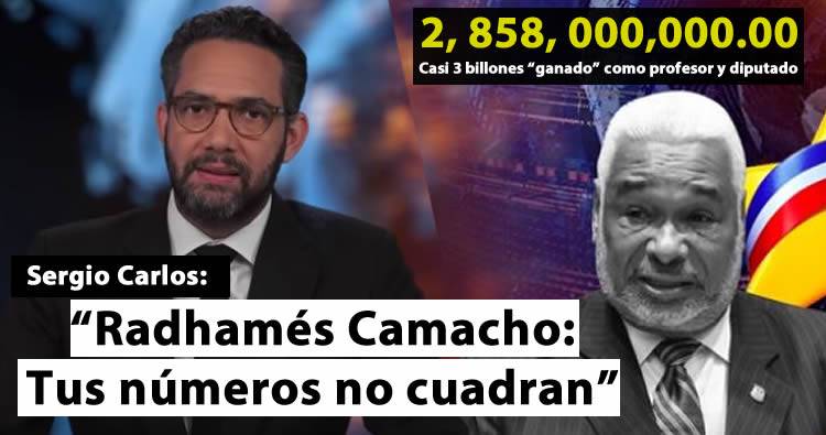 Sergio Carlo a Radhamés Camacho: ‘Tus números no cuadran’