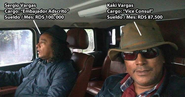 Kaki Vargas, hermano de Sergio Vargas, cobra RD$ 87,500 como vicecónsul en Panamá