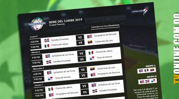 Calendario Serie del Caribe 2019 en Panamá