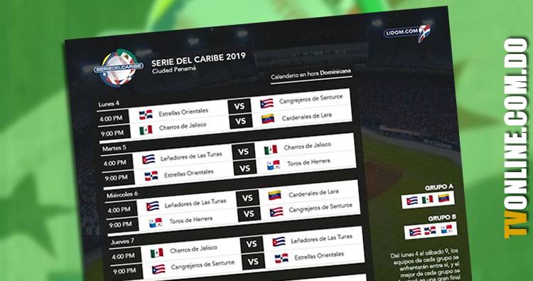 Calendario Serie del Caribe 2019 en Panamá