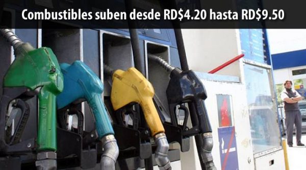 Los combustibles suben RD$4.20 y RD$9.50 en la RD; Petróleo baja en NY