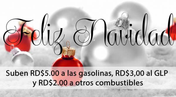 Suben RD$5.00 a las gasolinas, RD$3,00 al GLP