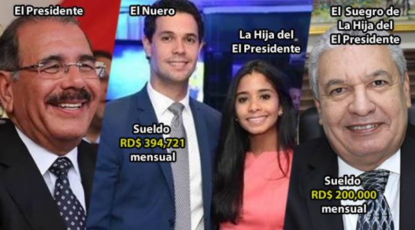 Suegro de la hija del presidente cobra 200,000 pesos en el gobierno