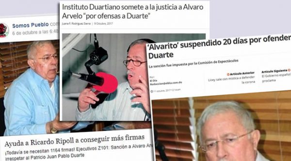 Alvarito Arvelo suspendido 20 días por decir que Duarte era «Cobarde, depresivo y Homosexual»