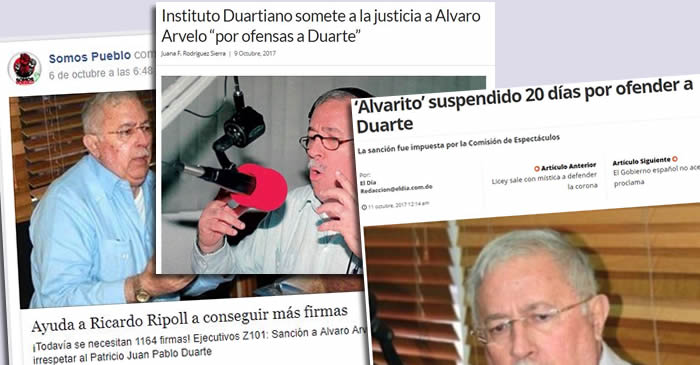Alvarito Arvelo suspendido 20 días por decir que Duarte era «Cobarde, depresivo y Homosexual»