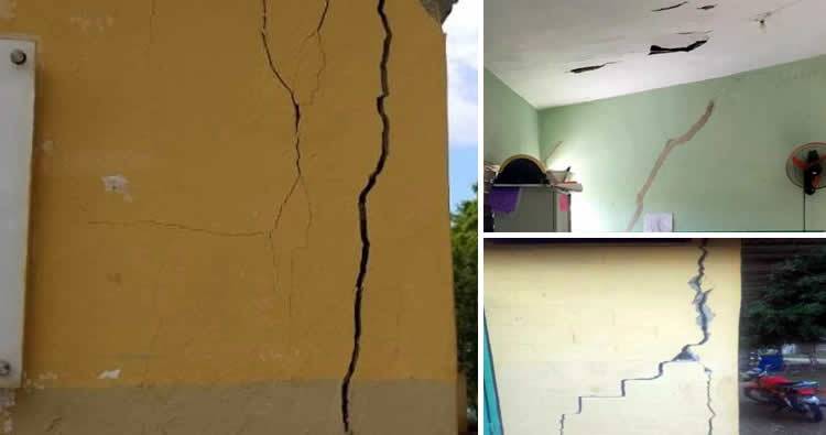 Temblor provoca daños en 20 escuelas de la región Este