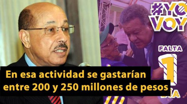 En actividad de Leonel Fernández se gastarían más de RD 200 millones según Temístocles Montás