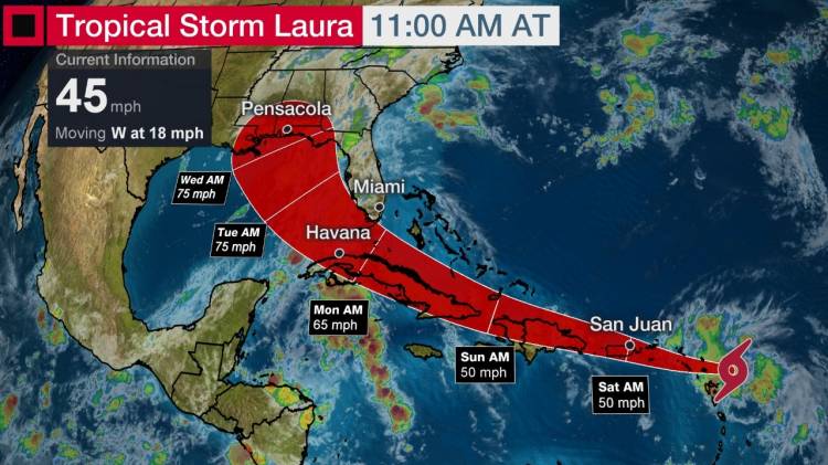 Depresión 13 se convierte en tormenta Laura; afectaría al país este fin de semana