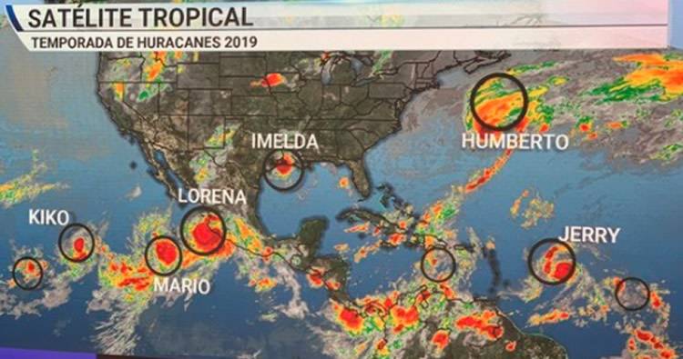Se forman seis tormentas tropicales simultáneas en el Atlántico y el Pacífico