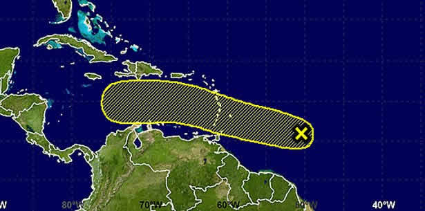 Onda tropical con potencial de Huracán se acerca al Caribe