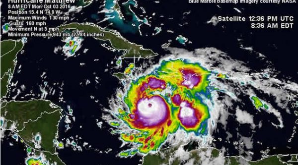 Trayectoria Tormenta Matthew; puede convertirse en Huracán