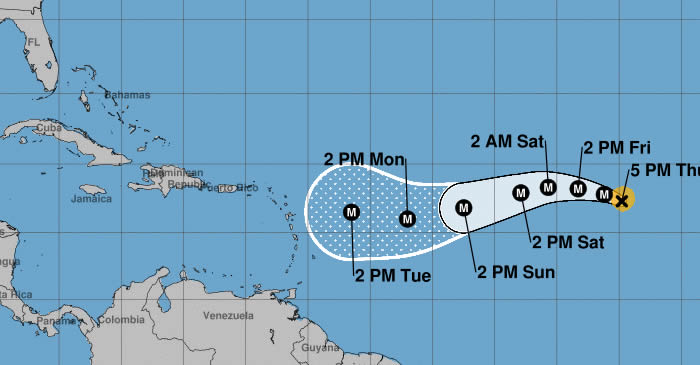 Trayectoria Tormenta Irma en tiempo Real