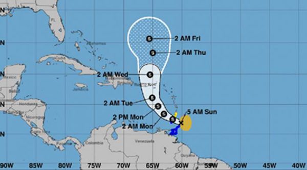 Se forma la tormenta tropical Karen en el Atlántico