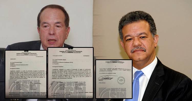 Presidente Cámara de Cuentas desmiente a Leonel Fernández; muestra cartas solicitándole auditar al PLD