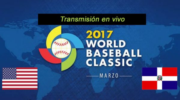 Estados Unidos y Dominicana en vivo, Clásico Mundial de Béisbol 2017