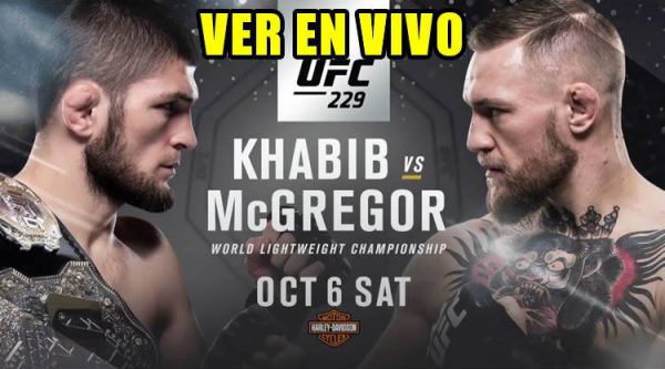 Ver pelea entre Conor McGregor y Khabib Nurmagomedov en vivo