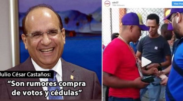 Video: Hombre comprando cédulas a personas que acuden a votar