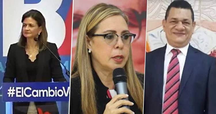 Abinader, Leonel y Guillermo Moreno eligen a sus vicepresidentes