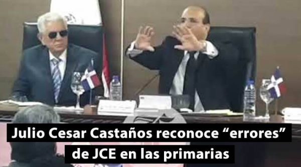 Video: Julio Cesar Castaños reconoce ‘errores’ JCE cometió en primarias