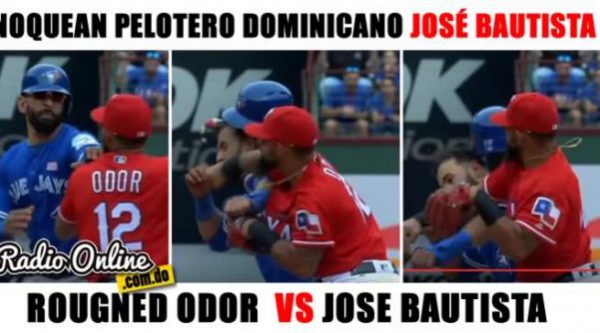 Video: Lío entre José Bautista y Rougned Odor