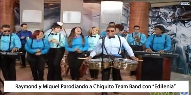 Video: Raymond y Miguel parodia de Chiquito Team Band «Edilenia»