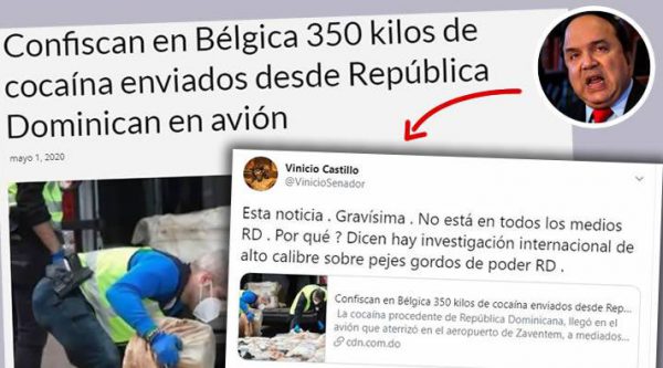 Confiscan en Bélgica 350 kilos de cocaína enviados desde República Dominican en avión