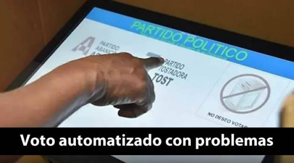 Reportan problemas con voto automatizado en varias demarcaciones